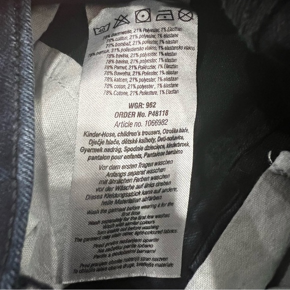 Y.F.K. Dark Wash Skinny Jeans Girls’ Sz 11-12 - Picture 4 of 6